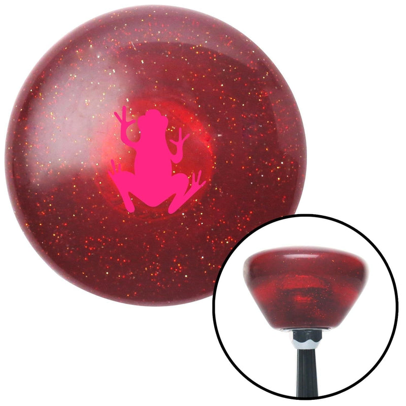  [AUSTRALIA] - American Shifter 290356 Shift Knob (Pink Frog Red Retro Metal Flake with M16 x 1.5 Insert)