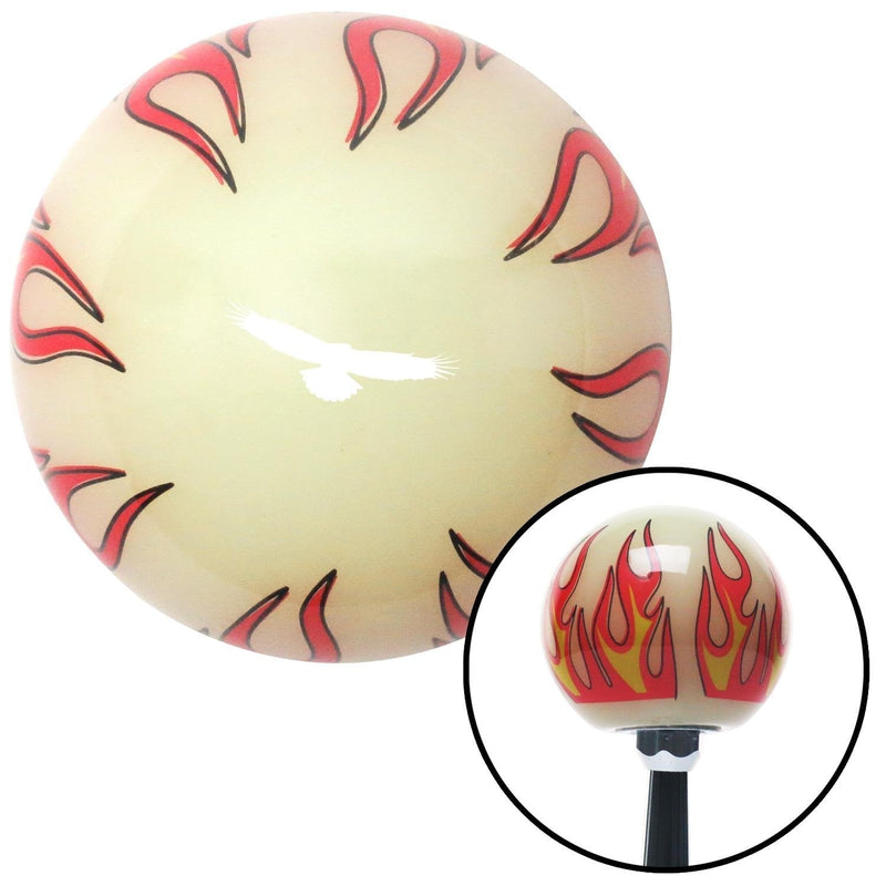  [AUSTRALIA] - American Shifter 292761 Shift Knob (White Eagle Flying Ivory Flame with M16 x 1.5 Insert)