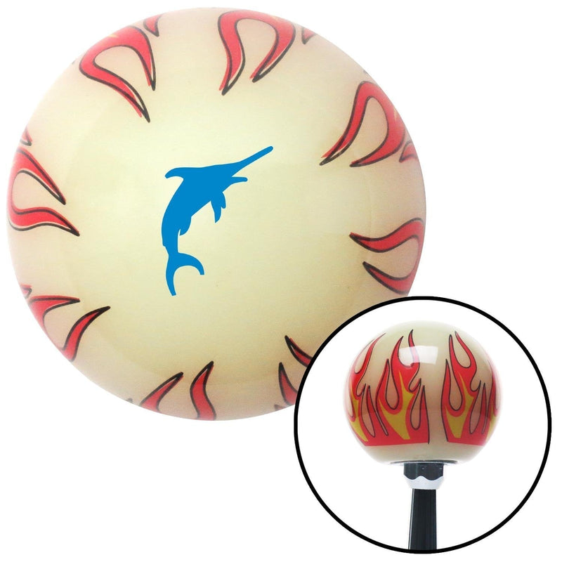  [AUSTRALIA] - American Shifter 292765 Shift Knob (Blue Marlin Ivory Flame with M16 x 1.5 Insert)