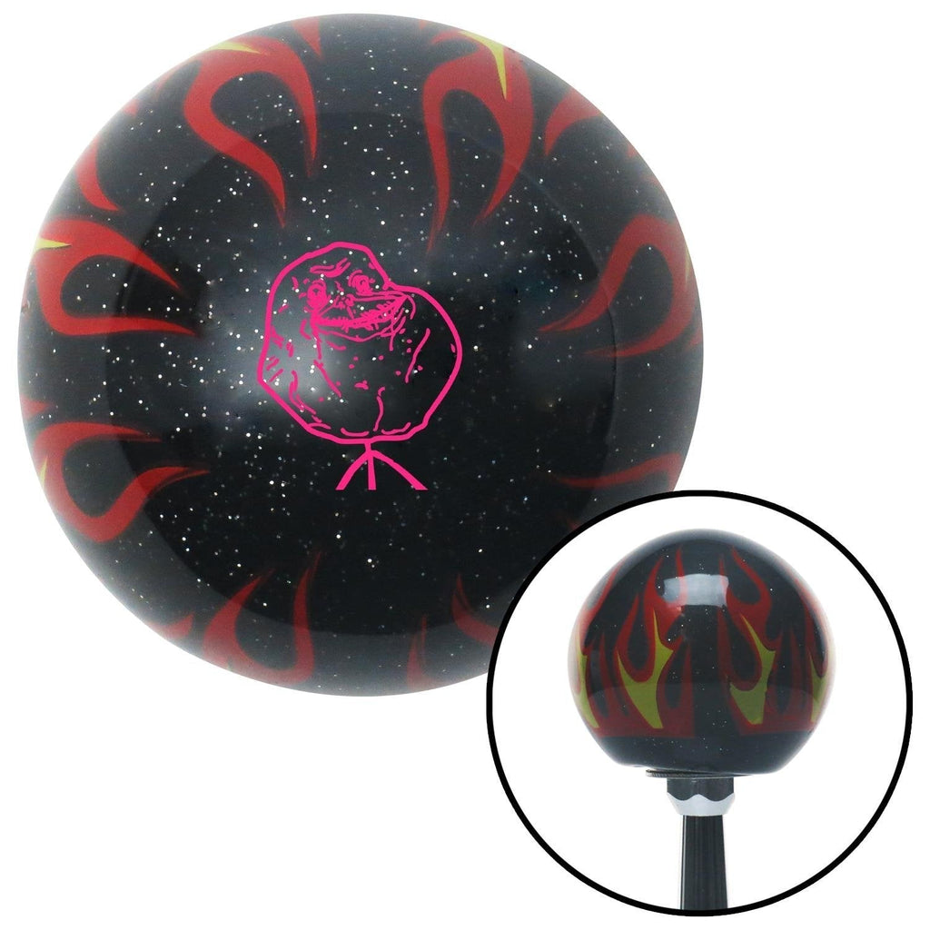  [AUSTRALIA] - American Shifter 294209 Shift Knob (Pink Forever Alone Black Flame Metal Flake with M16 x 1.5 Insert)