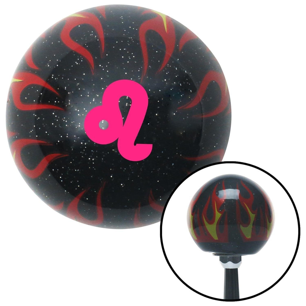  [AUSTRALIA] - American Shifter 294433 Shift Knob (Pink Leo Black Flame Metal Flake with M16 x 1.5 Insert)