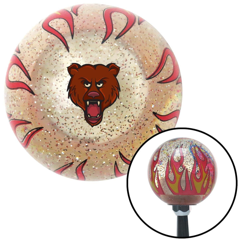  [AUSTRALIA] - American Shifter 295685 Shift Knob (Brown Bear Clear Flame Metal Flake with M16 x 1.5 Insert)