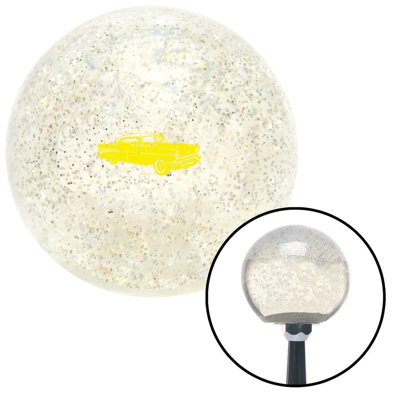  [AUSTRALIA] - American Shifter 306015 Shift Knob (Yellow Chevy Clear Metal Flake with M16 x 1.5 Insert)