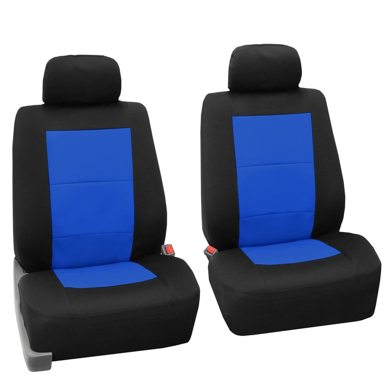  [AUSTRALIA] - FH Group FB085102 Premium Waterproof Seat Covers (Blue) Front Set – Universal Fit for Cars Trucks & SUVs