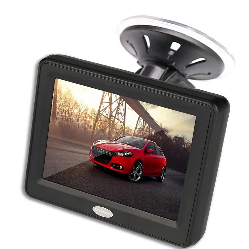 3.5'' Inch TFT LCD Car Color Rear View Monitor Screen for Parking Rear View Backup Camera With 2 Optional Bracket - LeoForward Australia