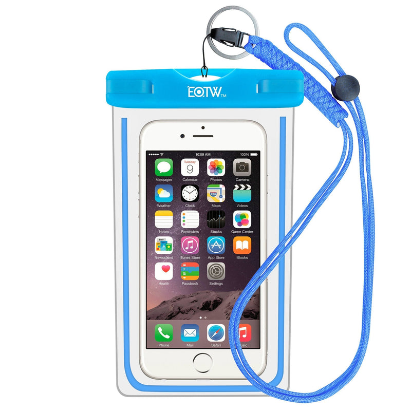  [AUSTRALIA] - EOTW Waterproof Phone Pouch, IPX8 Universal Waterproof Case Bag Fit for iPhone 11/11 Pro Max/Xs Max/XR/X/8/8P Galaxy S20 up to 6.8" Protective Pouch for Water Parks/Beach/Cruise/Pools Blue