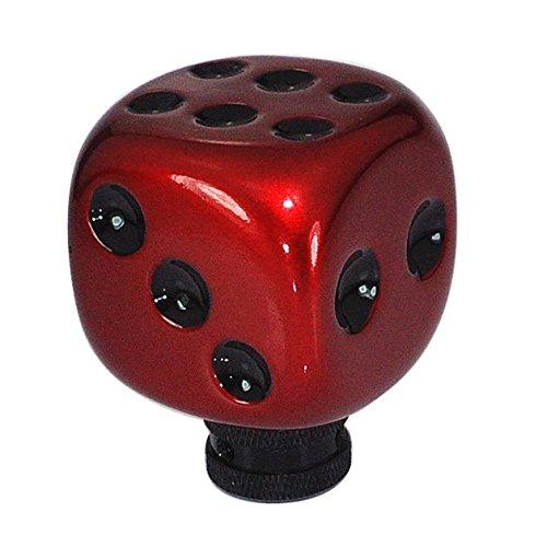  [AUSTRALIA] - Mavota Automatic Shift Knob Adapter Dice Steering Wheel Knob Hurst Shifter Knob with 3 Adapter Fit Car Truck SUV Red