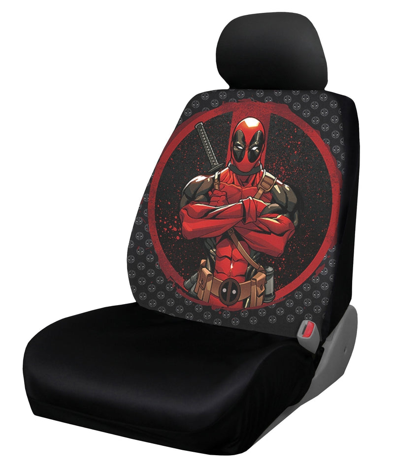  [AUSTRALIA] - Plasticolor 008669R01 Marvel Deadpool Repeater Low Back Universal Fit Car Truck SUV Seat Cover