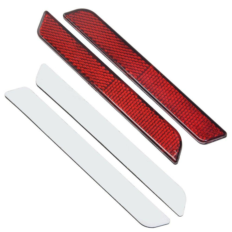 [AUSTRALIA] - Amazicha Red Reflectors for Harley Latch Covers Saddlebags Side Visibility 1993-2013 (Red)