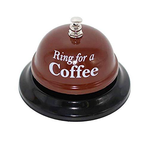 KiaoTime Desk Kitchen Bar Counter Top Service Call Bell Ring for a Coffee Desk Top Bell Ring for Service Call Bell Stage Hens Party Wedding Accessory (Ring for a Coffee) - LeoForward Australia