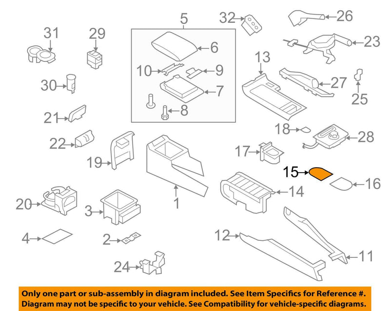  [AUSTRALIA] - Subaru 92177AG170 OEM Cup Holder Mat w/STi-Front