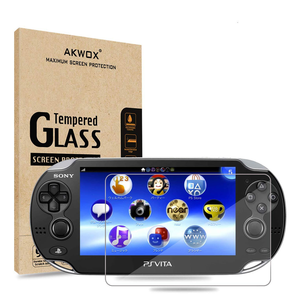 (Pack of 2) Screen Protector for PS Vita 1000, Akwox Premium HD Clear 9H Tempered Glass Screen Protective Film for Sony Playstation Vita PSV 1000-Max Clarity and Touch Accuracy Film - LeoForward Australia