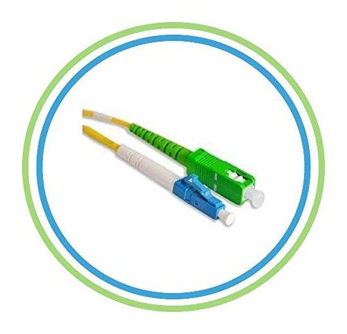 PacSatSales - Fiber Optic Patch Cable - Single Mode - SIMPLEX - OS1-9/125um (10M, SC/APC to LC) 10M - LeoForward Australia