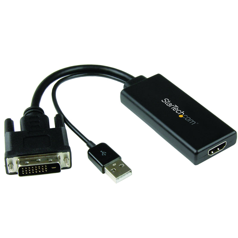  [AUSTRALIA] - StarTech.com DVI to HDMI Video Adapter with USB Power and Audio - DVI-D to HDMI Converter - 1080p (DVI2HD)