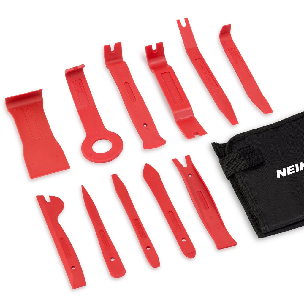  [AUSTRALIA] - Neiko 20765A Premium Auto Trim Removal Tool Kit, 11 Piece |Trim Molding Installer, Pry, Scraper, Fastener 11-Piece