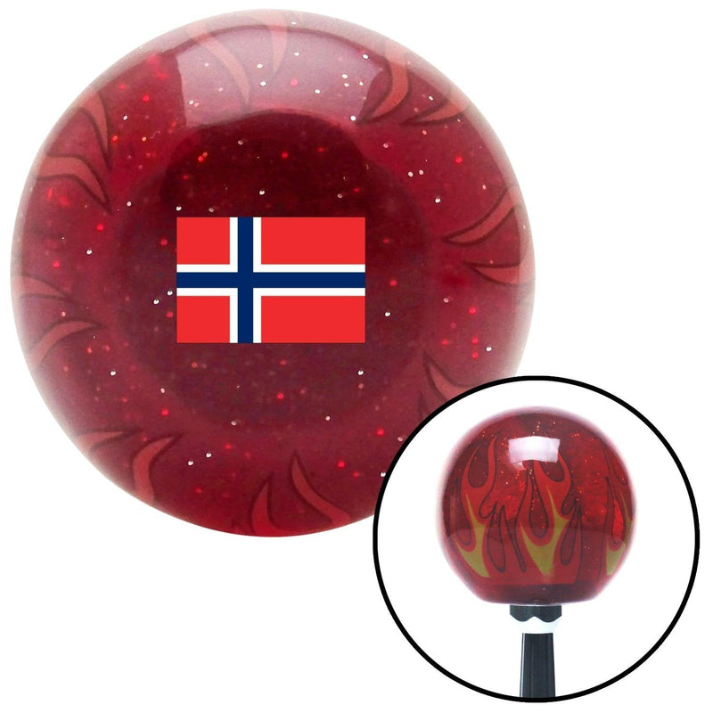  [AUSTRALIA] - American Shifter 310183 Shift Knob (Norway Red Flame Metal Flake with M16 x 1.5 Insert)