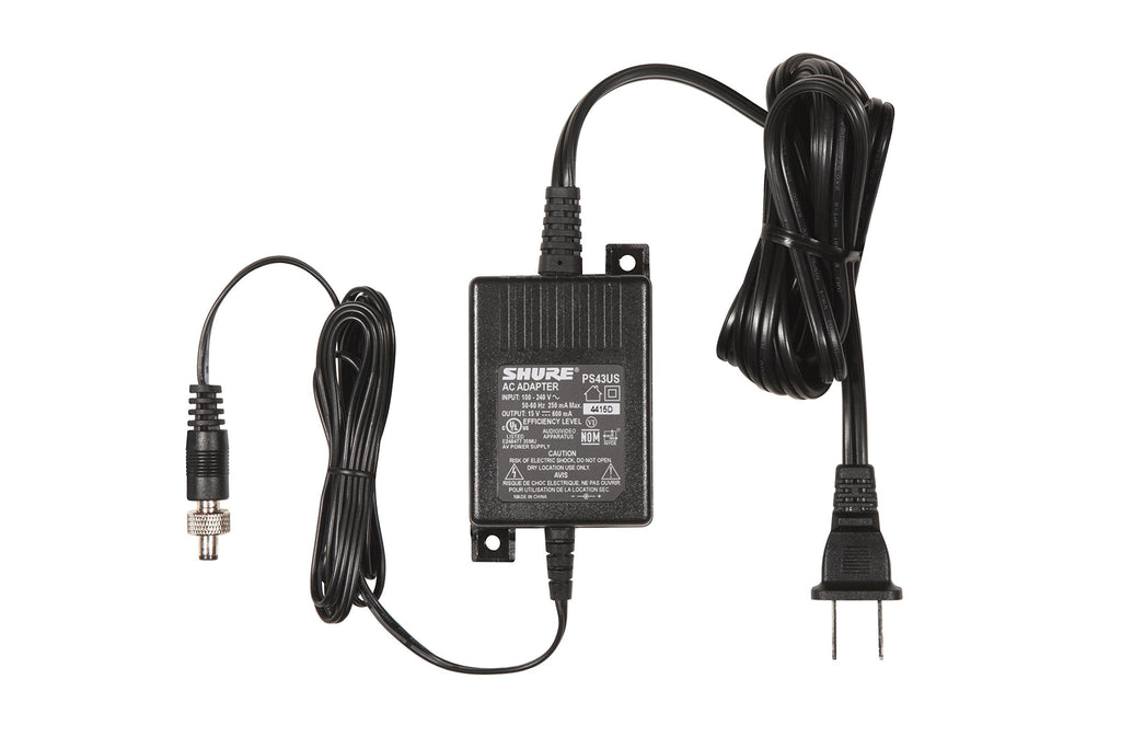  [AUSTRALIA] - Shure PS43US In-Line Power Supply for GLX4 & ULX4 Wireless Receivers Original Version