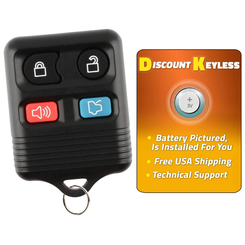  [AUSTRALIA] - Discount Keyless Replacement Keyless Entry Car Remote Control Key Fob Clicker Compatible with Fod Lincoln Mercury Remote Single