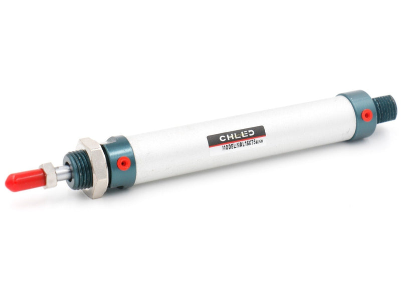 Baomain Mini Air Cylinder MAL 16 X 75 Single Male Thread Rod Dual Action 16 Bore 75 Stroke - LeoForward Australia