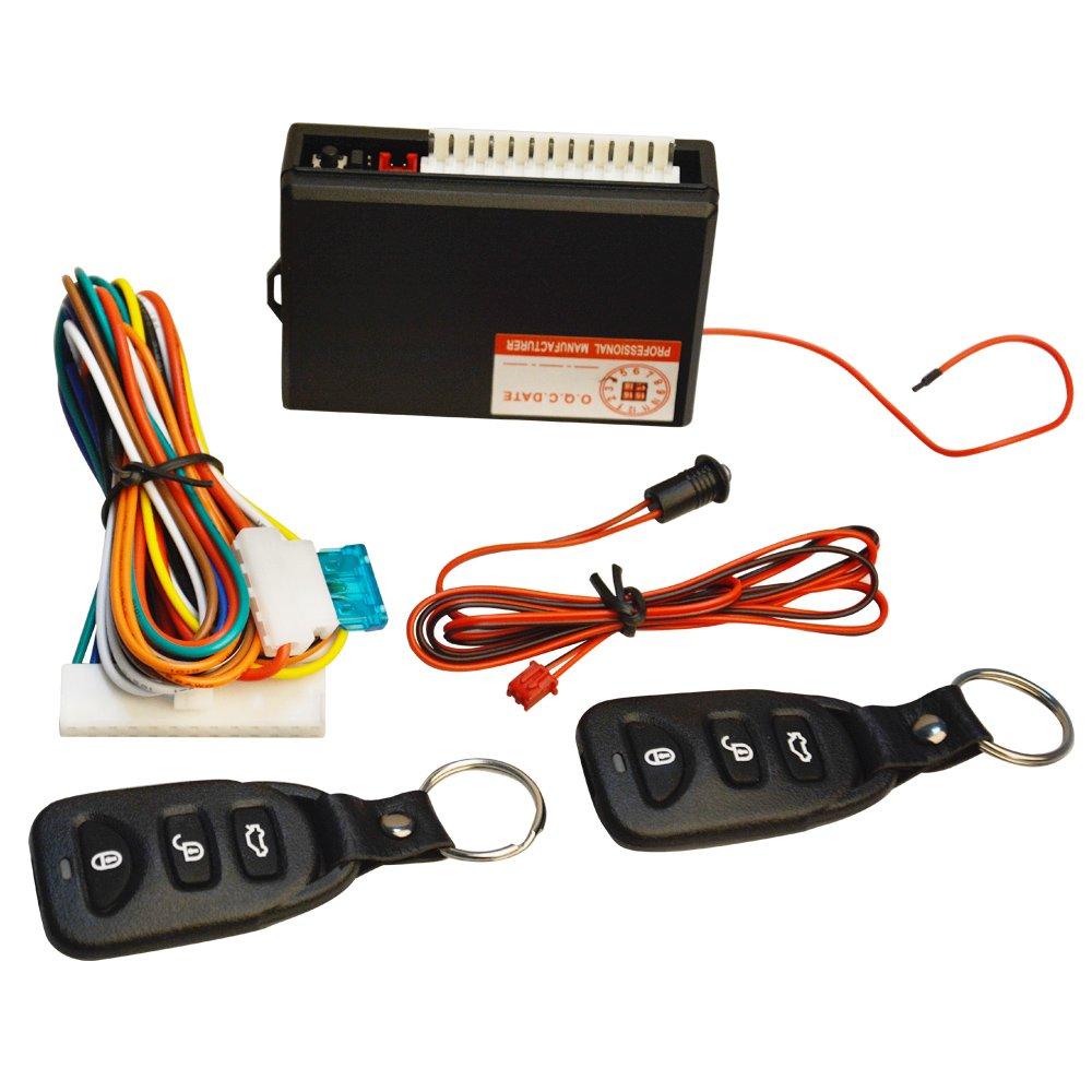  [AUSTRALIA] - FICBOX Universal Car Door Lock Vehicle Keyless Entry System Auto Remote Central Kit with Control Box