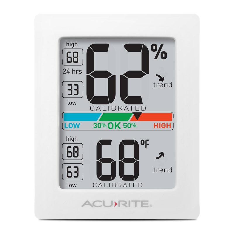  [AUSTRALIA] - AcuRite Digital Hygrometer with Indoor Monitor and Comfort Scale (01083M) Room Thermometer Gauge with Temperature Humidity, 3 x 2.5 Inches