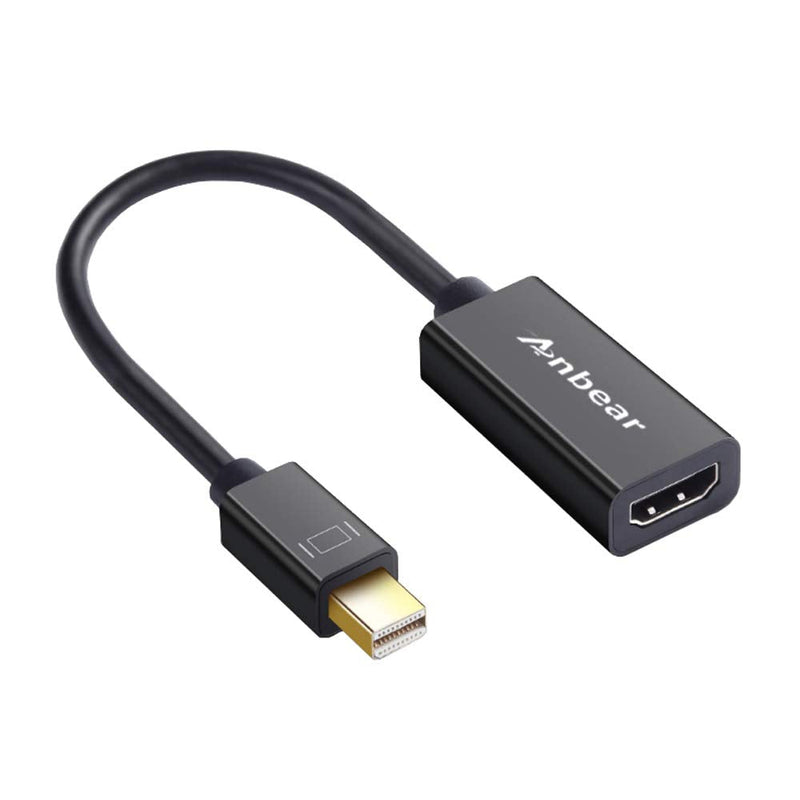  [AUSTRALIA] - Mini Displayport to HDMI Adapter - Anbear Thunderbolt to HDMI Cable, Gold-Plated Display Port to HDMI Adapter Compatible with MacBook Pro, MacBook Air, Mac Mini, Microsoft Surface Pro 1 Pack