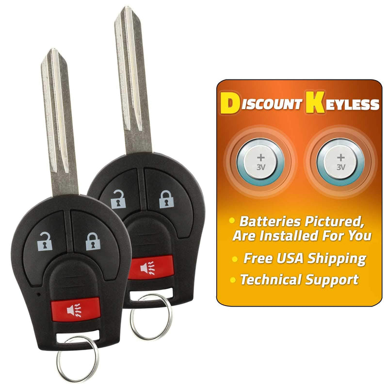  [AUSTRALIA] - Discount Keyless Replacement Uncut Car Remote Fob Key Combo Compatible with CWTWB1U751, ID 46 (2 Pack)
