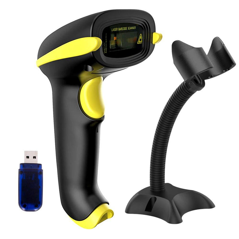 NADAMOO Wireless Barcode Scanner Compatible with Bluetooth, USB 1D Bar Code Reader for Inventory Management, Work with Windows/Mac OS/Linux Computer, Made for iPhone, iPad, and Android - LeoForward Australia