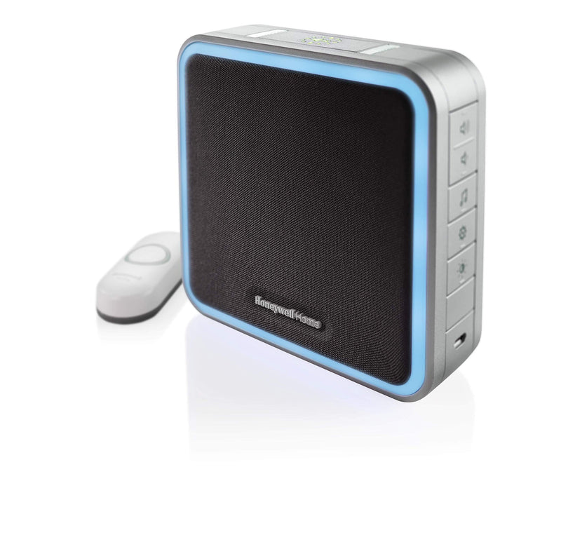 Honeywell Home RDWL917AX2000/E Doorbell Portable Wireless Doorbell & Push Button-9 Series, Blue Wireless Doorbell w/Push Button Halo Light - LeoForward Australia
