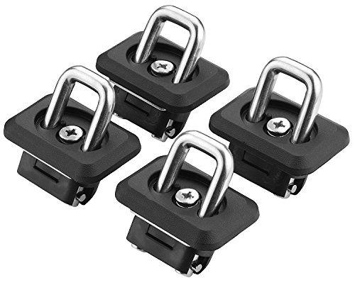  [AUSTRALIA] - BullRing"Bullet" Inner Bed Retractable Tie-Down Anchors (2 Pair) | '07-20 Chevy Silverado and GMC Sierra | '15-20 Chevy Colorado and GMC Canyon | 1001 Truck Bed Side Wall Anchors 2-Pair