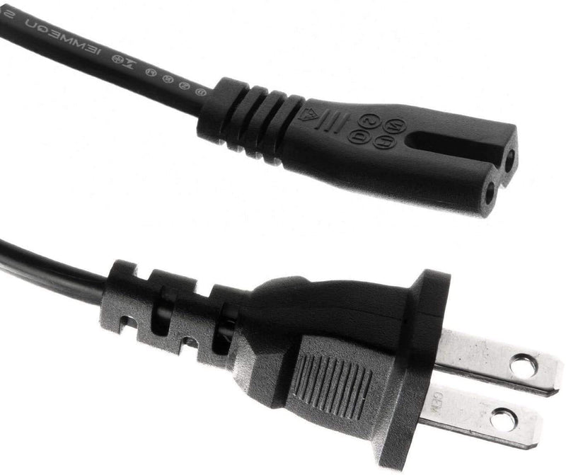  [AUSTRALIA] - Replacement US 2Prong AC Power Cord Cable for Sony CFDS50 CFD-S50 Portable CD, Cassette & AM/FM Radio Boombox