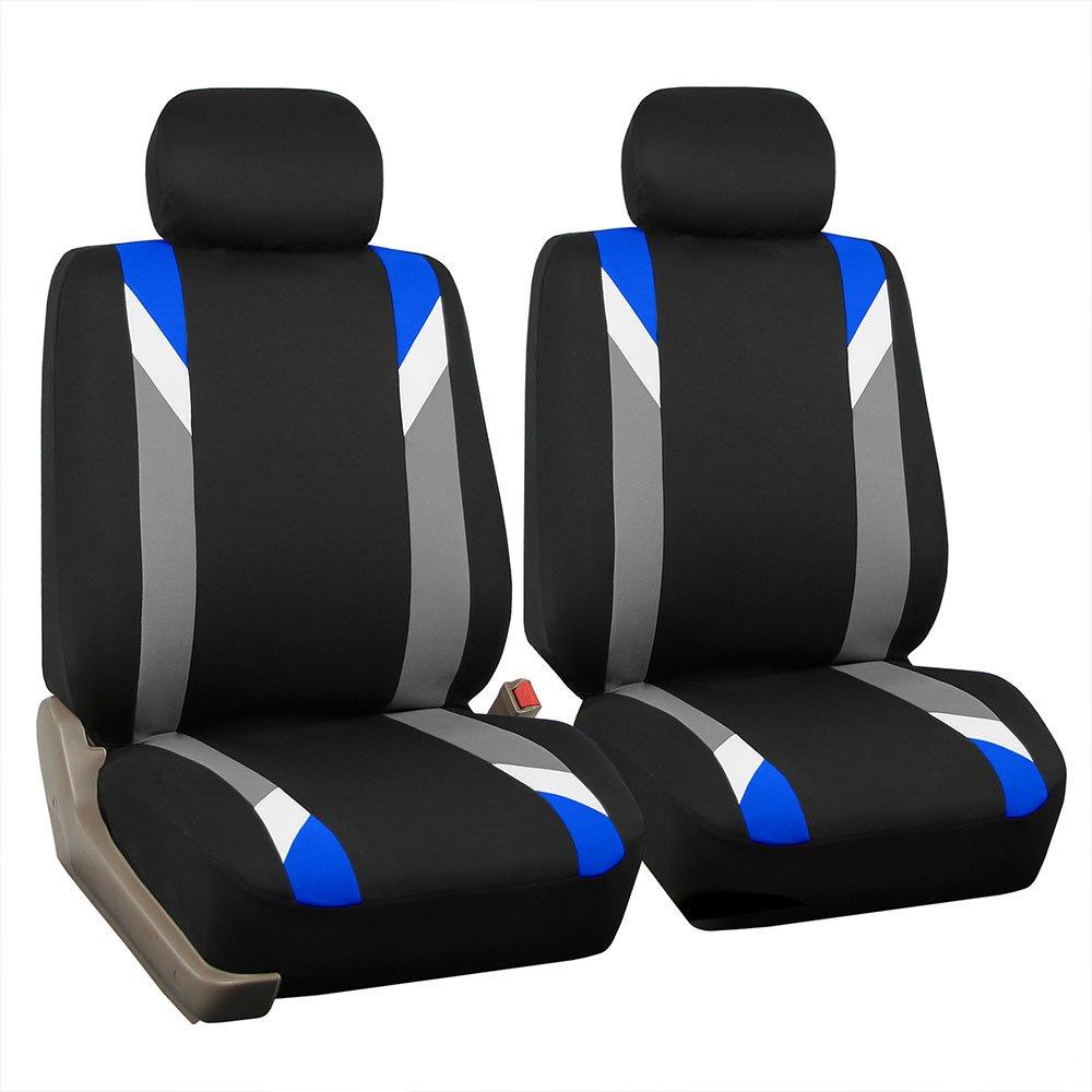  [AUSTRALIA] - FH Group FB033BLUE102 Bucket Seat Cover (Modernistic Airbag Compatible (Set of 2) Blue)