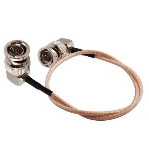 Eonvic 75 Ohm BNC Male Right Angle RG179 Coax Cable for BMCC BMPC Hyperdeck Cameras 45cm - LeoForward Australia