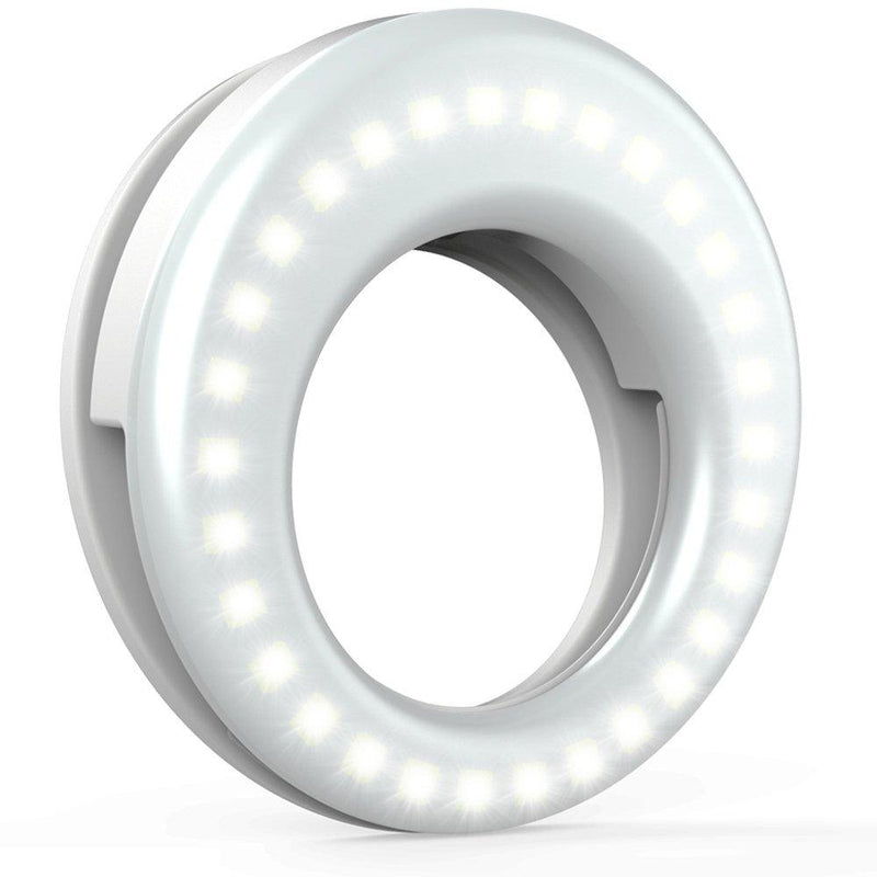  [AUSTRALIA] - QIAYA Selfie Light Ring Lights LED Circle Light Cell Phone Laptop Camera Photography Video Lighting Clip On Rechargeable