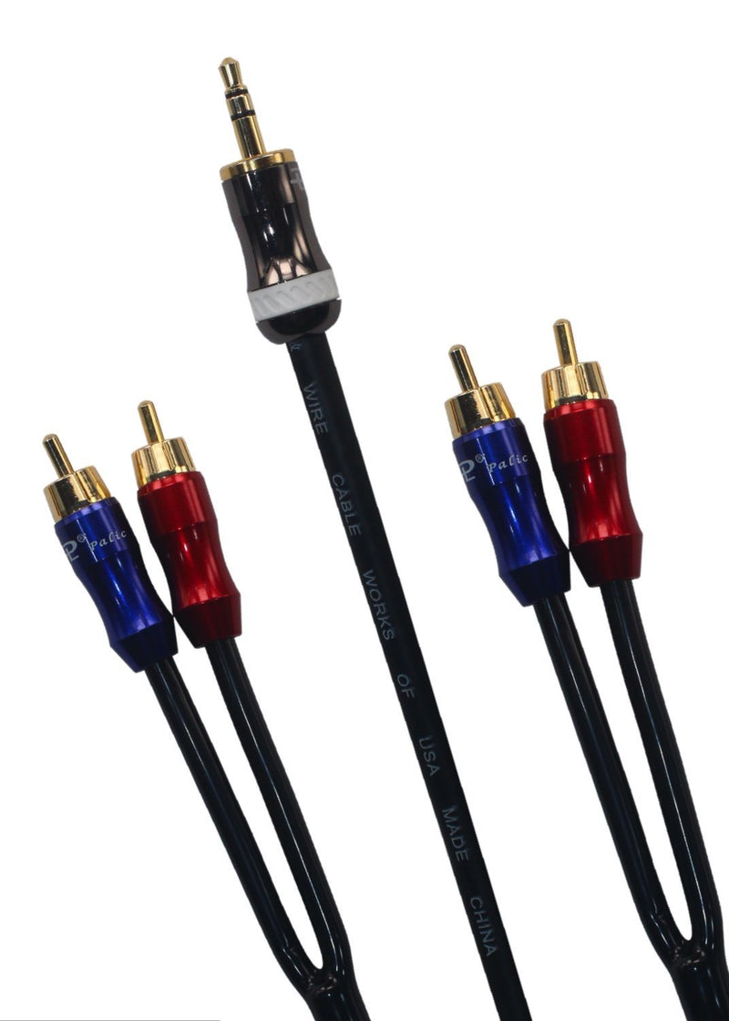 KK-A3.5to4 HiFi Cable Professional Cable, 3.5mm Male to 4-Male RCA Audio Adapter Cable, Stereo Audio Splitter Cable, Gold Plated Plug, 4n OFC Pure Copper Wire - 3.28ft (1M) KK-A3.5to4 - LeoForward Australia