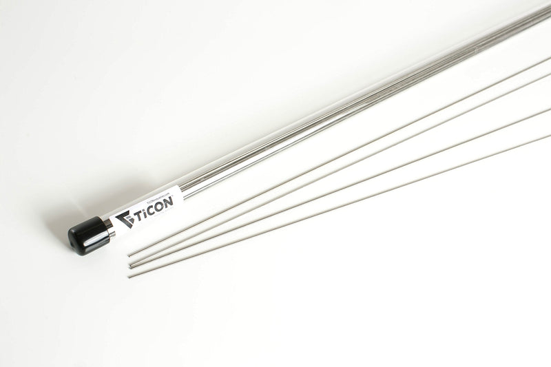  [AUSTRALIA] - New Ticon Industries - CP1 (Grade 1) Titanium Welding Filler Rod 39” Length 1.5mm/.059" (1/4lb) 1/4lb