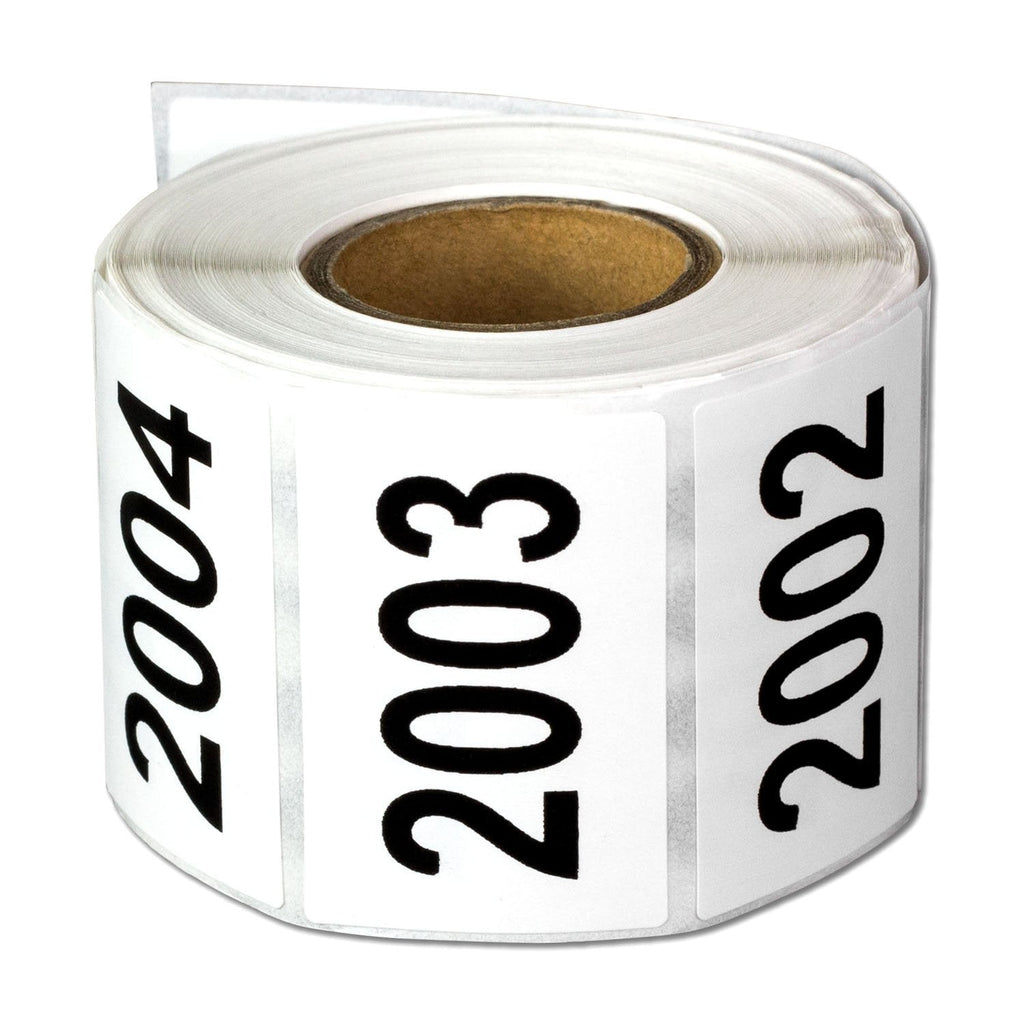 Consecutive Number Labels Self Adhesive Stickers "2001 to 2500" (White Black / 1.5 x 1 Inch) - 500 Labels Per Pack 2001 to 2500 - LeoForward Australia