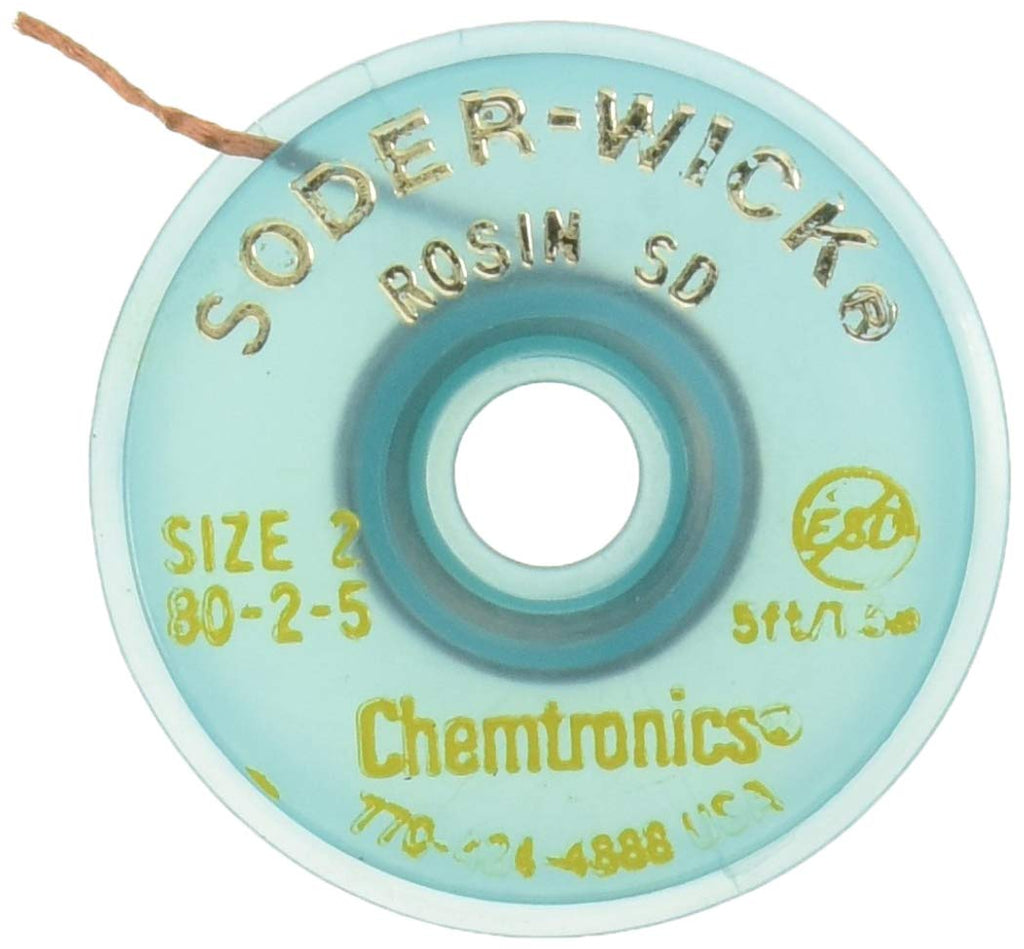  [AUSTRALIA] - Chemtronics 80-2-5 Soder-Wick Rosin SD Desoldering Braid