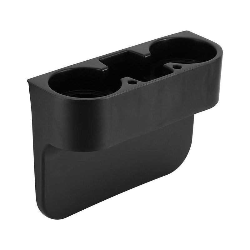  [AUSTRALIA] - Yosoo Vehicle Drink Cup Holder,Truck Car Seat Wedge Cup Holder Valet Beverage Can Bottle Cell Phone Stand Storage Box (Black)