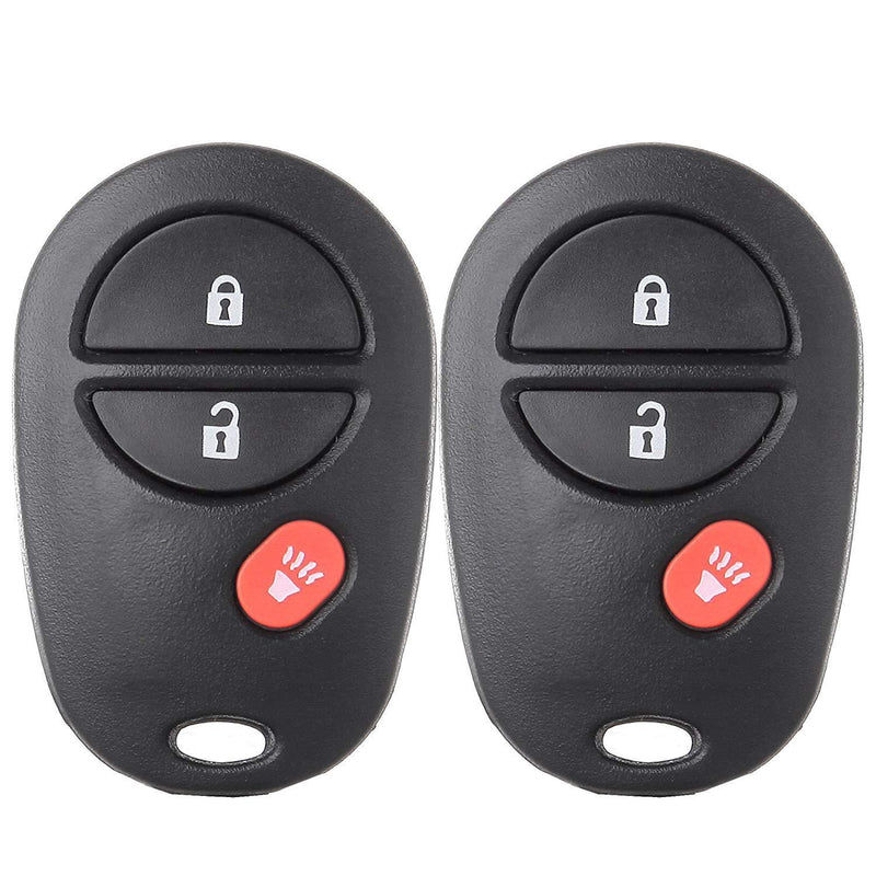  [AUSTRALIA] - ECCPP Keyless Entry Remote Key Fob 2X Replacement fit for Toyota Highlander Sequoia Sienna Tacoma Tundra GQ43VT20T