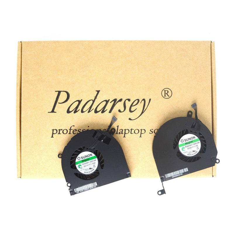 Padarsey A1286 Left+Right Side CPU Cooling Fan Compatible for MacBook Pro 15" 2008 2009 2010 2011 2012 For A1286 2008-2012 15" - LeoForward Australia