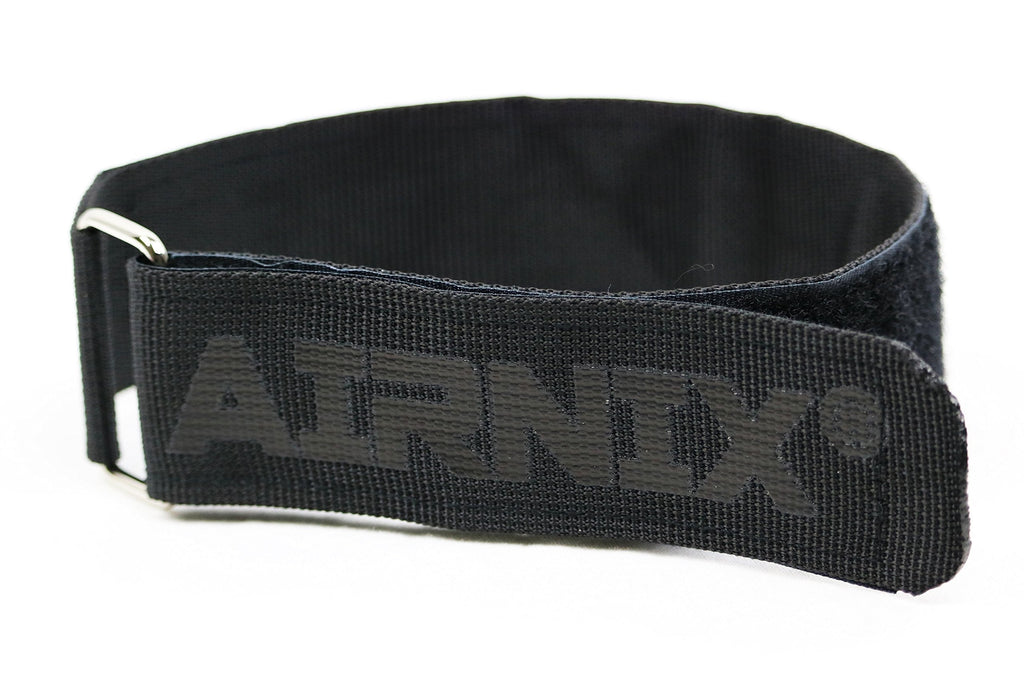  [AUSTRALIA] - AIRNIX 2pc 18" x 1.5" (13” useable) Nylon Webbing Hook and Loop Cinch Straps, Reusable Fastening, Securing, Cable Straps