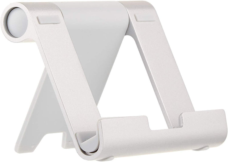  [AUSTRALIA] - Amazon Basics Multi-Angle Portable Stand for iPad Tablet, E-reader and Phone - Silver White