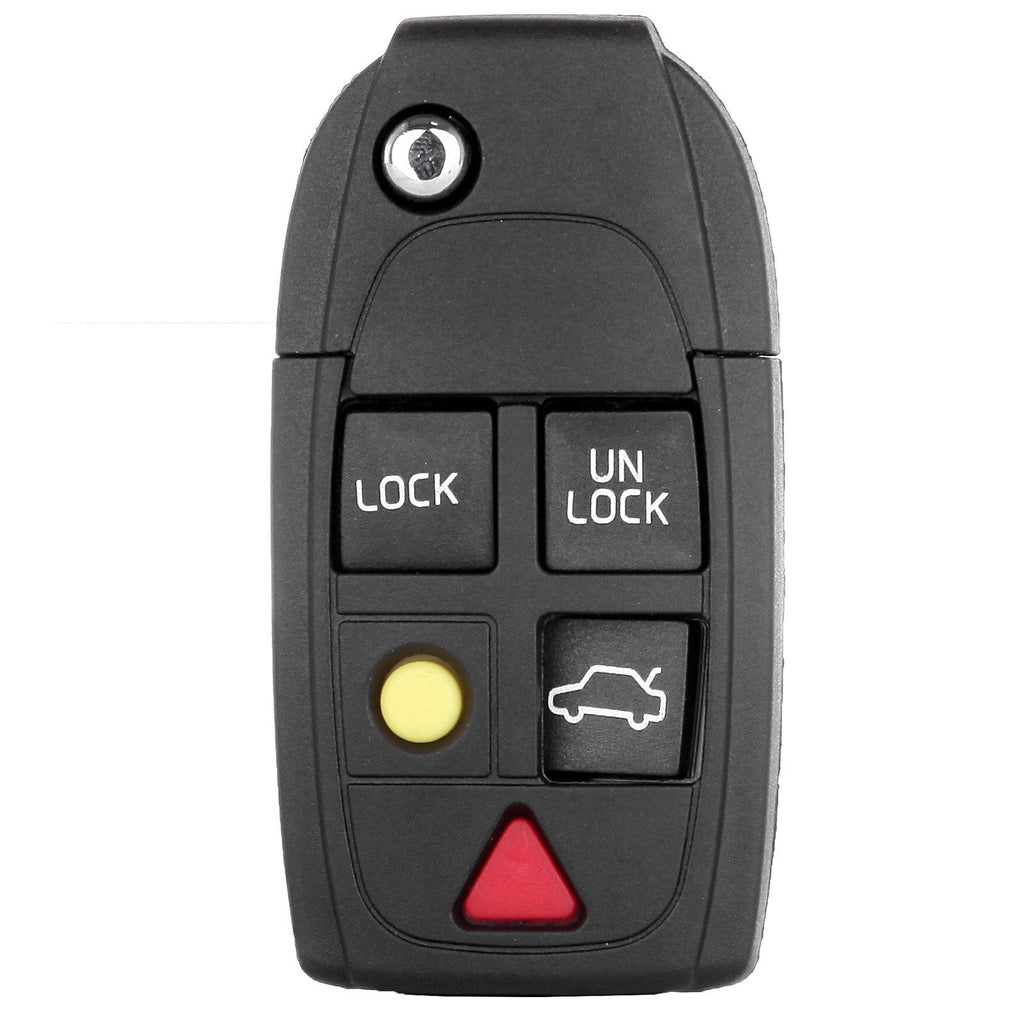  [AUSTRALIA] - ECCPP Replacement fit for Uncut Keyless Entry Remote Control Car Key Fob Shell Case Volvo S40 S60 S80 V70 XC70 XC90 C70 S90 V90 LQNP2T-APU (Pack of 1)