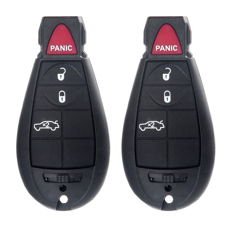  [AUSTRALIA] - ECCPP Replacement fit for Uncut 433MHz Keyless Entry Remote Key Fob Chrysler Dodge Series M3N5WY783X (Pack of 2) X 2pcs
