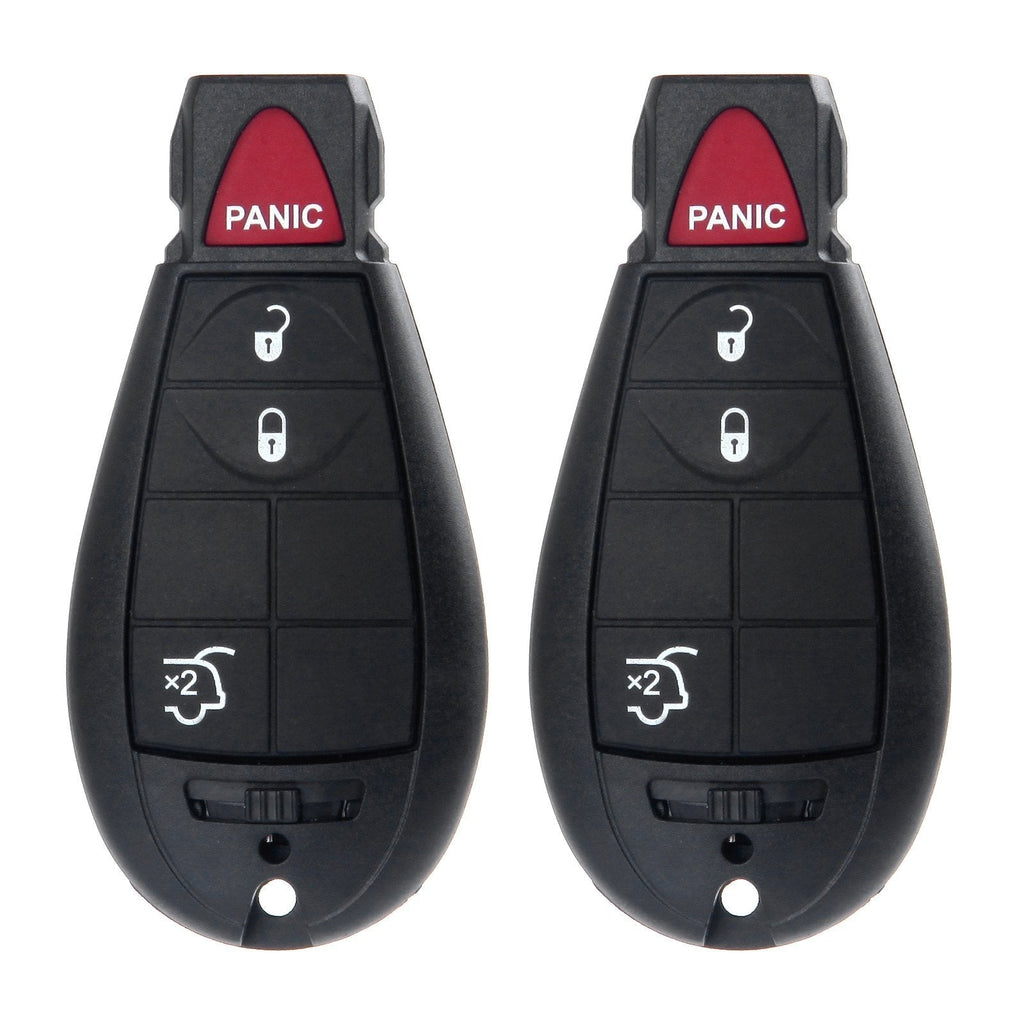  [AUSTRALIA] - ECCPP Replacement fit for Uncut 433MHz Keyless Entry Remote Key Fob Chrysler Dodge Jeep Series M3N5WY783X (Pack of 2)