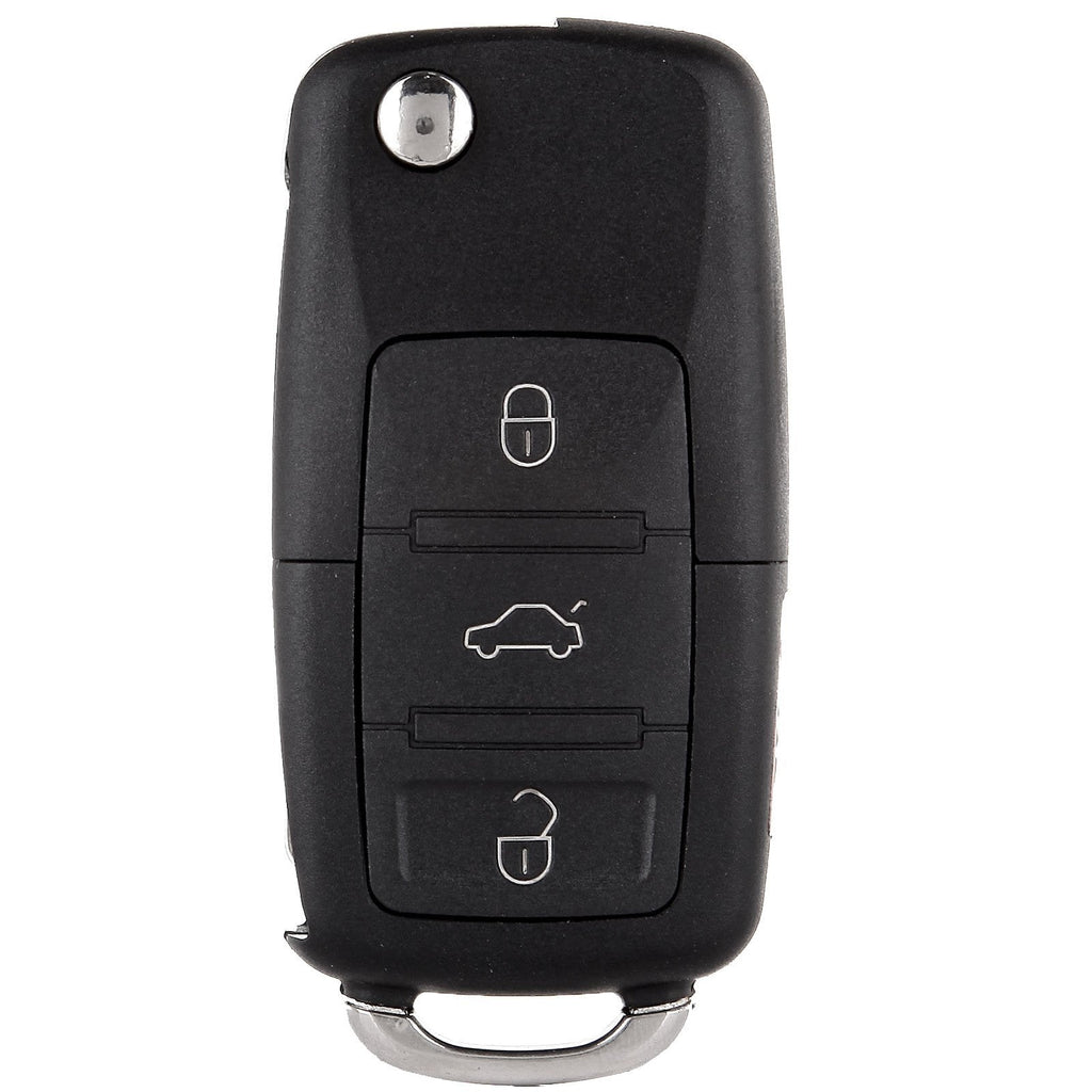 SCITOO Keyless Entry Remote Flip Key FOB Shell 1PC 4 Buttons Replacement for Volkswagen Golf Beetle Jetta Passat HLO1J0959753AM * 1 pc - LeoForward Australia