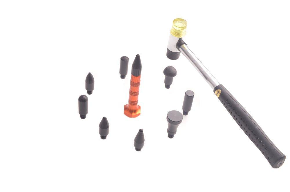  [AUSTRALIA] - HiYi 10Pcs Dent Repair Tool Kits Paintless Dent Removal Tap Down Tools Dent Hammer Car dent Repair Tools