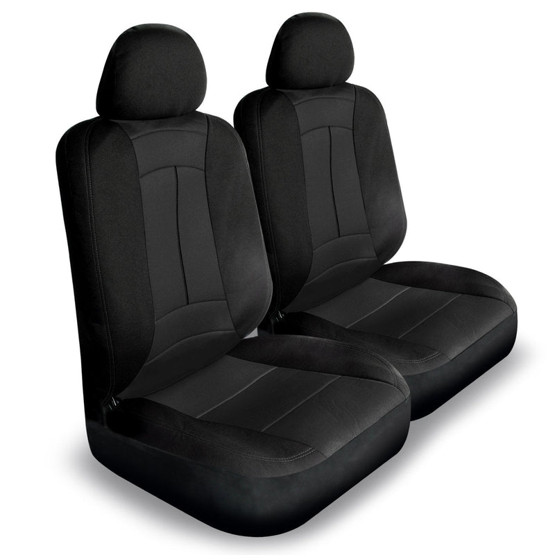  [AUSTRALIA] - Pilot Automotive Black Pilot SC-435E Rallye Sport Seat Covers Black-6-Pieces