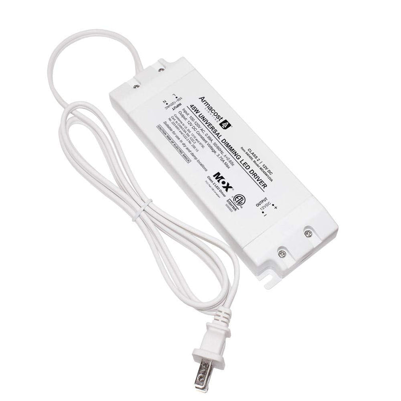  [AUSTRALIA] - Armacost Lighting 840450 for LED Lighting, with Removable AC Cord, 45 Watt, White 12 Volt